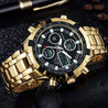 Men's Luxury Dual Time Quartz Watch - [4 Variants]