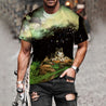 Men Hip Hop Wolf 3D Printed T-Shirt