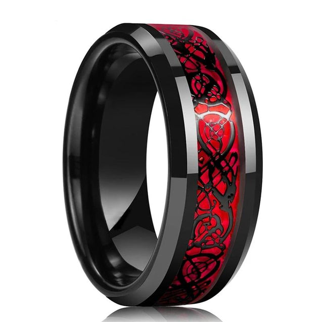 Red Tungsten Ring