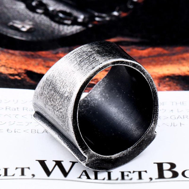 Stainless Steel Men's Triangle Ring