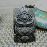 Black Pendant Obsidian Hand-Carved Tiger Necklace