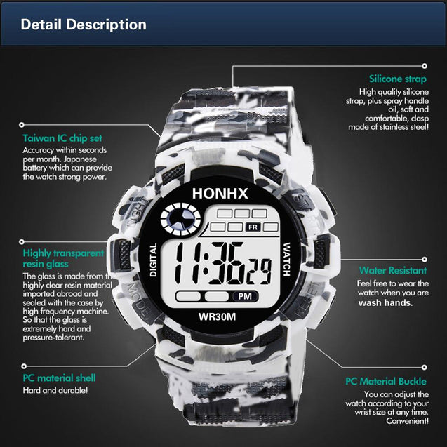 White Camouflage Watch
