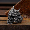 Men's Black Asura Skull Ring 316L Stainless Steel