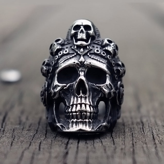 Santa Muerte Death Skull Ring