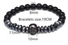 Hematite Beads Skull Charm Bracelets