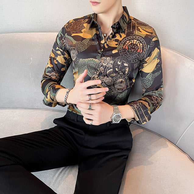 Men's Luxury Print Casual Shirt