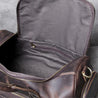 45cm Genuine Leather Men's Travel Duffle bag