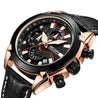 Mens Leather Classic Watch