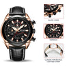 Mens Leather Classic Watch