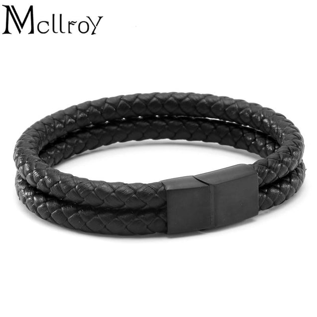 Casual Braided Leather Bracelet