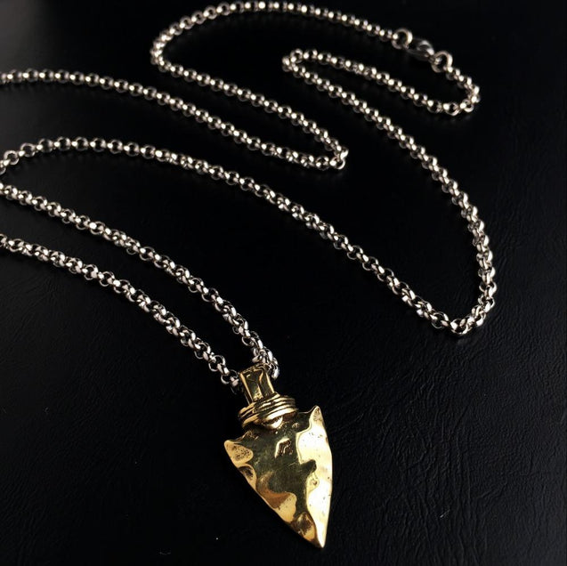 Pathfinder's Charm: Arrowhead Necklace for Men