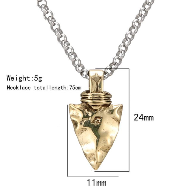 Pathfinder's Charm: Arrowhead Necklace for Men