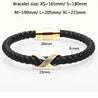 Leather Bracelet With Iced out Charm