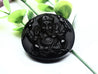 Black Obsidian Ganesh Elephant Necklace