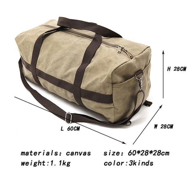 New Canvas Large Capacity Duffle bag