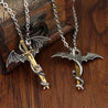 Sword and Dragon Necklace