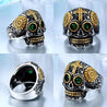 Men's Steampunk Skull Ring - [4 Variants]