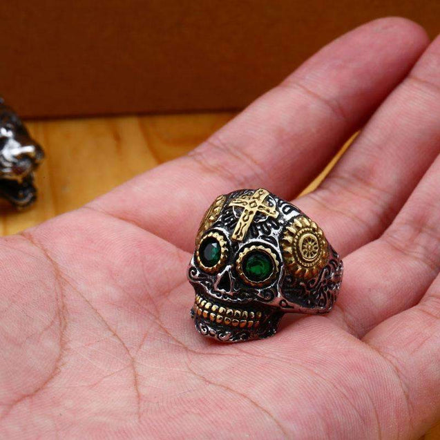 Men's Steampunk Skull Ring - [4 Variants]