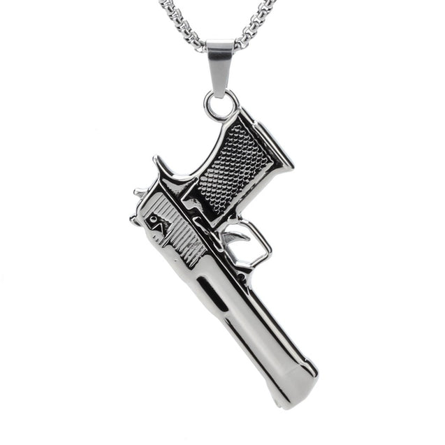 Gun Pendant Necklace