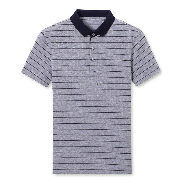 Men's Striped Fashion Polo Shirt