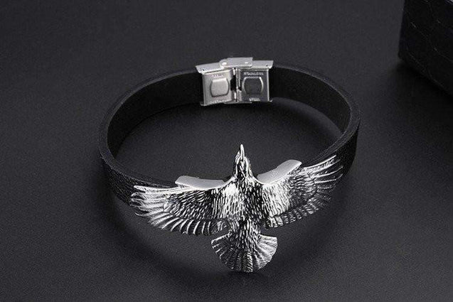 Leather Eagle Bracelet