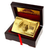24k Gold Playing Cards with Certificate And Box