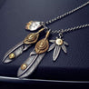 Feather Pendant Necklaces [3 Variations]
