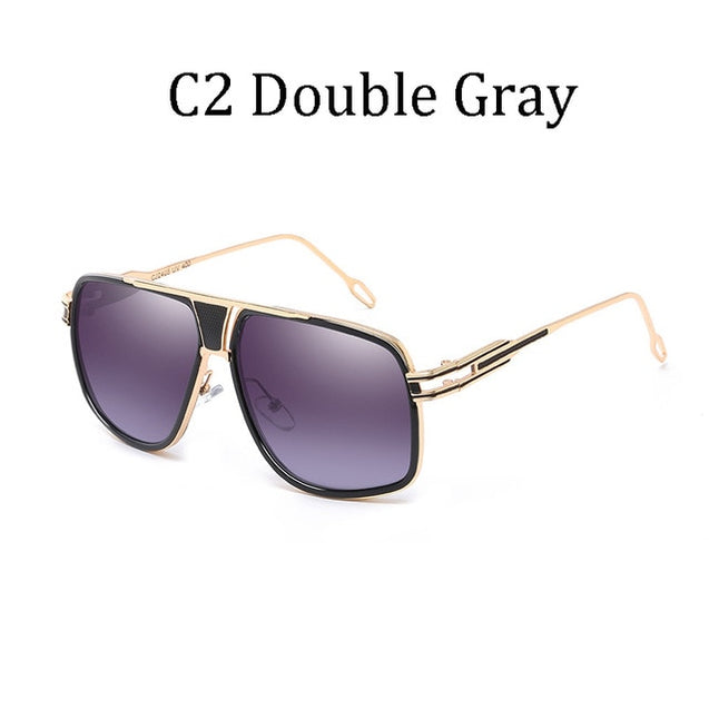 Luxury Men's Large Frame Fashion Sunglasses