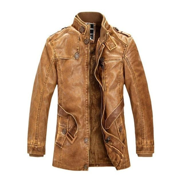 Pratt Men's Leather Jacket Coat