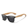 mens wooden sunglasses black lense 