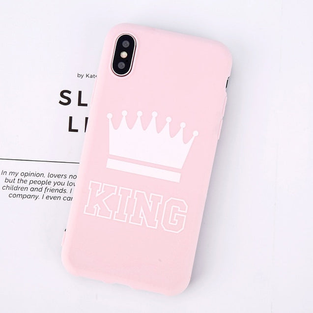 King And Queen Matching iPhone Cases