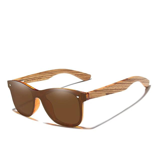 mens wooden sunglasses brown lense