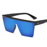 Oversize Square Frame Flat Top Sunglasses