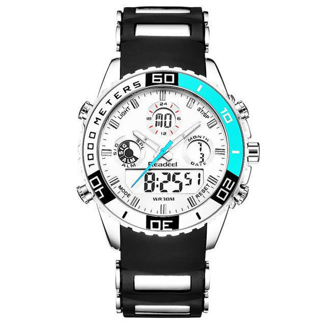 Dual Display Waterproof Wrist Watch