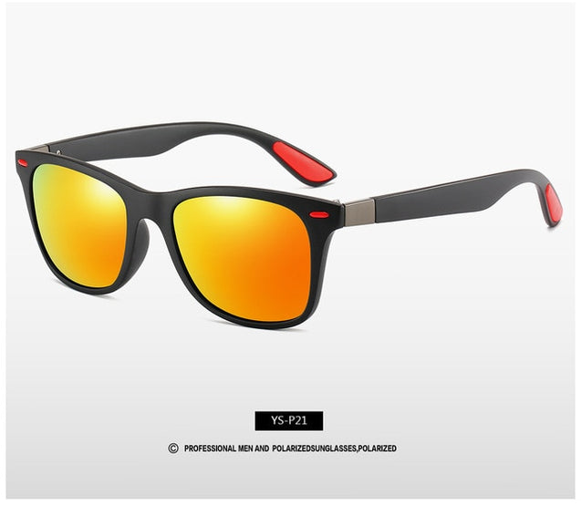 Classic Polarized Sunglasses Men Driving Square Frame Sunglasses