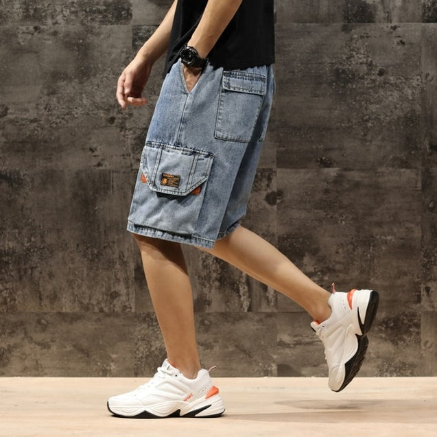 Men's Streetwear Elastic Waist Shorts