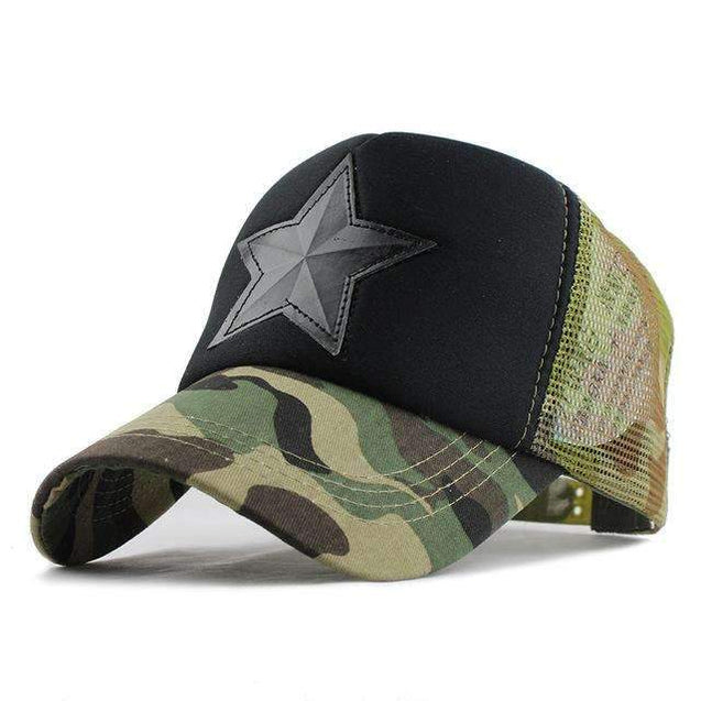 Camouflage Cap  With Star- [5 Variants]