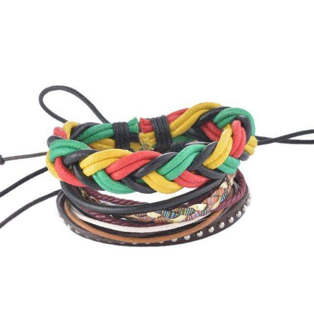 Multilayer Braided Leather Bracelet - [12 Variants]