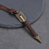 Brown Leather necklace With Arrow Pendant