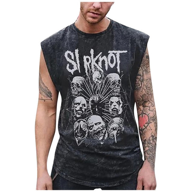 Top Band Gothic Tank Tops