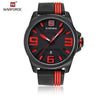 Rubber Band Military Style  Wristwatch