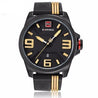 Rubber Band Military Style  Wristwatch