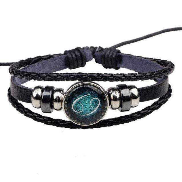 Zodiac Signs Leather Bracelets