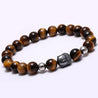 Buddha Bracelets With Round Natural Stone Beads [ 12 Variation ]