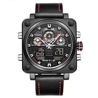 Multiple Time Zone Square Pilot  Watch
