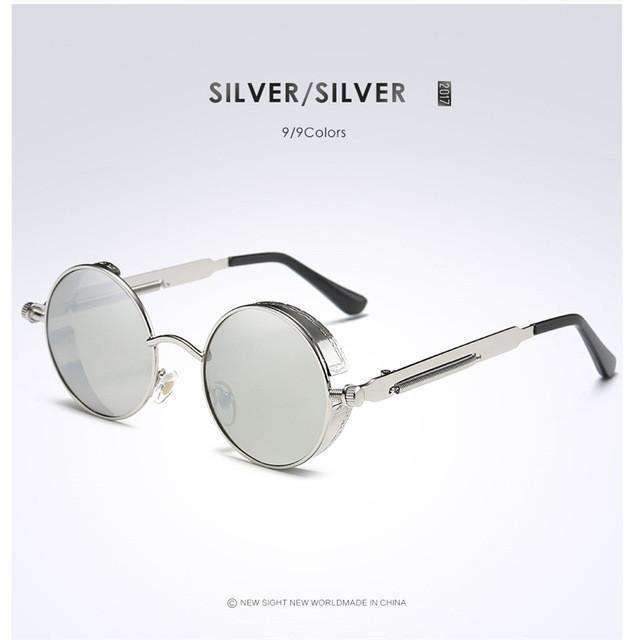 Round Polarized Unisex Sunglasses  With Side Shield [ 10 Variation ]