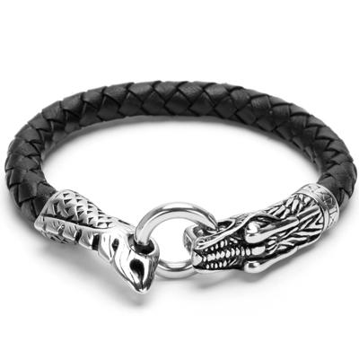 Snake Head Genuine leather Bracelet