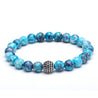 Mens Disco Ball Bracelet  With Colorful Stones