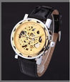 Mechanical Wristwatches With Leather Band