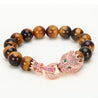 Dragon Bracelet With Tigers Eye Stone Beads